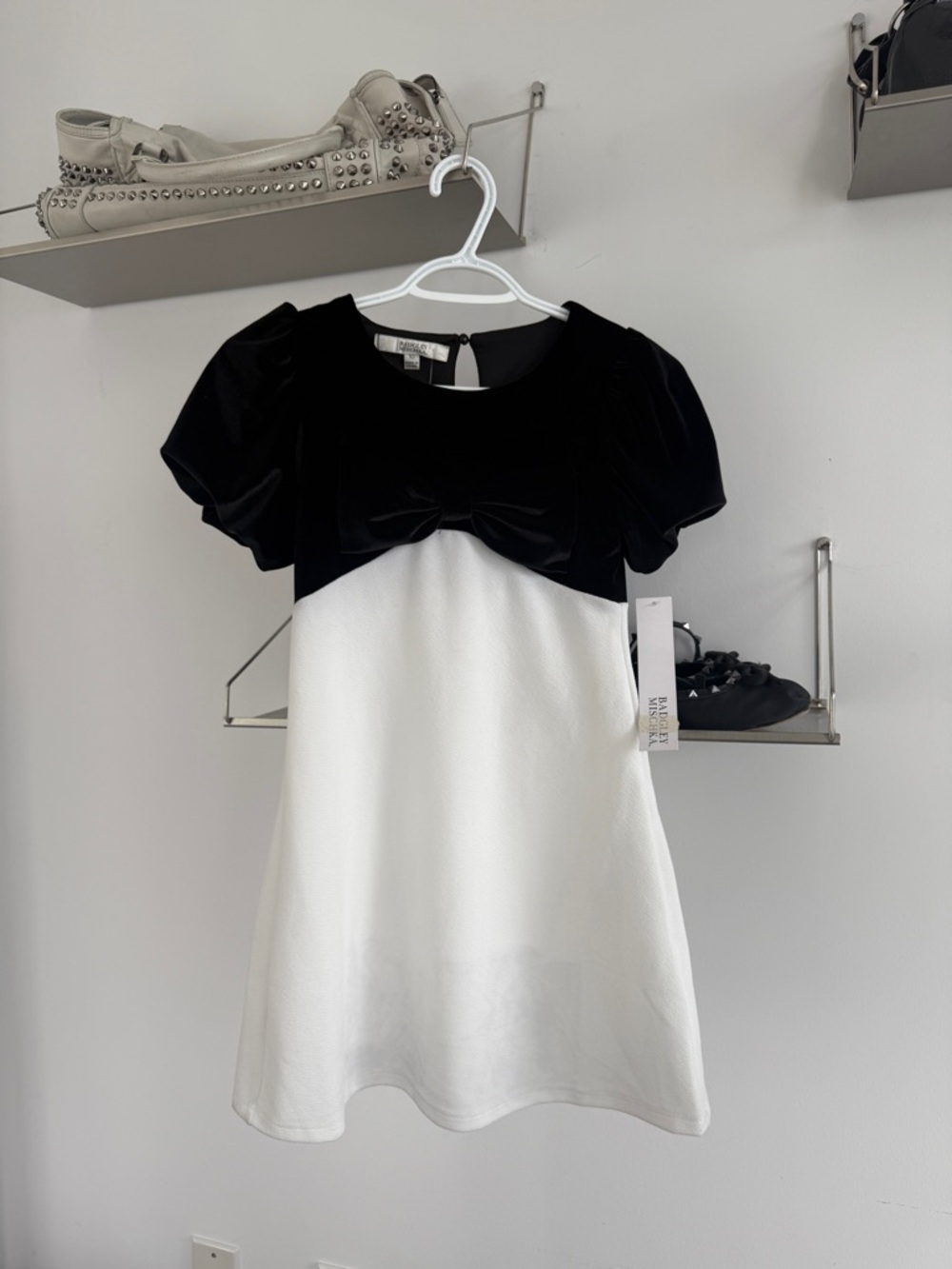 Badgley mishka bow babydoll dress